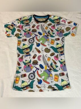 Krusty The Clown All Over Print T-Shirt The Simpson’s